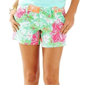 Lilly Pulitzer — The Callahan Short — Florals in Peach, Pink, Green & White